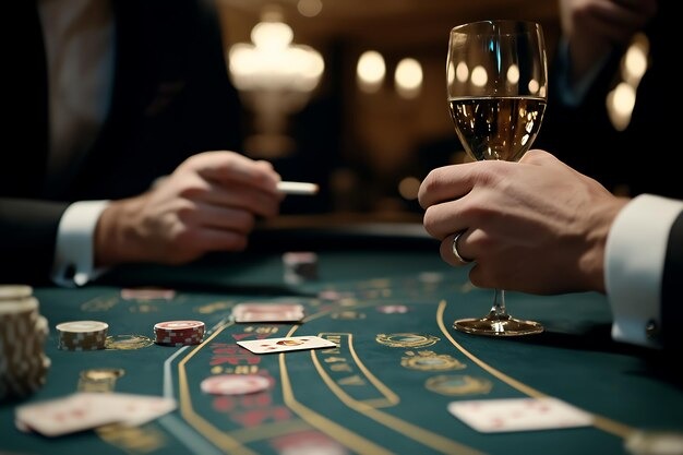 Live casino table with roulette wheel and dealer